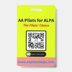 AA Pilots Fund Our Future ID Badge