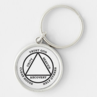 AA Trust God, Clean House & Help Others Key Ring