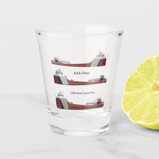 AAA class freighters shot glass (Front)