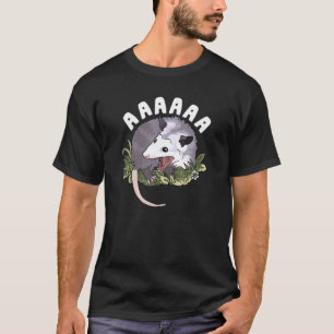 AAAAAA Screaming Opossum Stressed Possum Dank Meme T-Shirt
