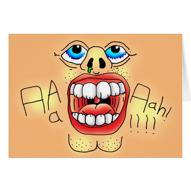 AAAAAAHHH! Screaming Face (Front Horizontal)