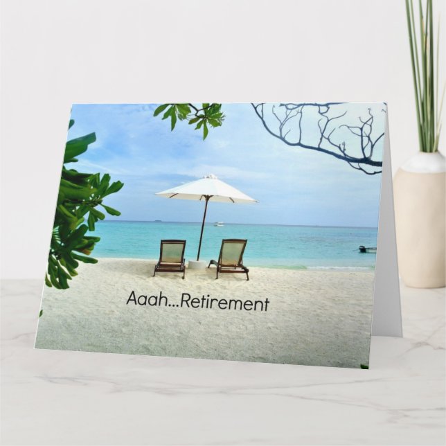Aaah...Retirement Card (Front)