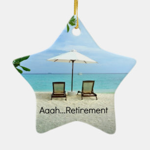 Aaah...retirement Ceramic Tree Decoration