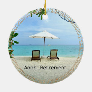 Aaah...retirement Ceramic Tree Decoration