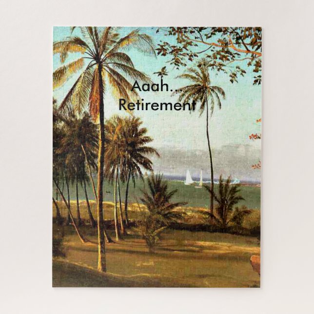 Aaah...Retirement, Florida Scene, Jigsaw Puzzle (Vertical)