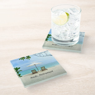 Aaah...Retirement Glass Coaster