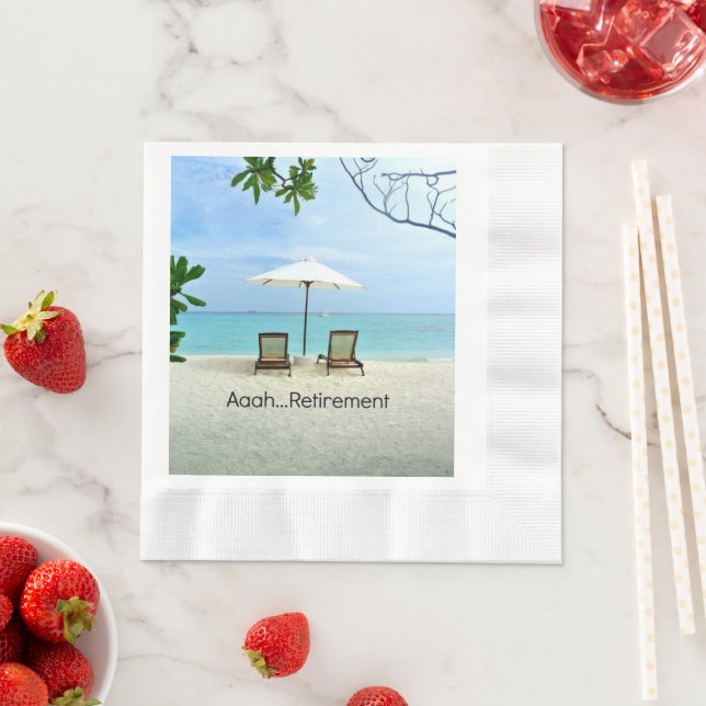 Aaah... retirement paper napkins (Insitu)