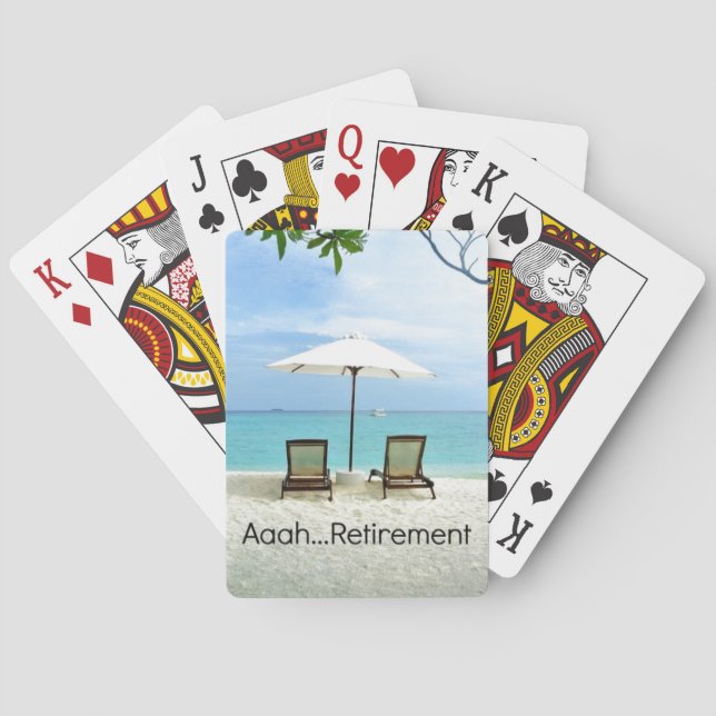 Aaah, retirement. playing cards (Back)