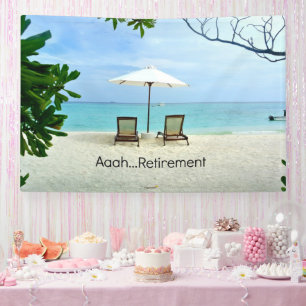 Aaah...Retirement, popular design, Banner