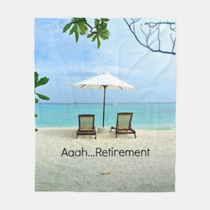 Aaah...Retirement, popular design,  Fleece Blanket