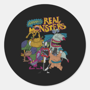Aaahh Real Monsters All Characters Classic Round Sticker