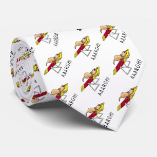 AAARGH! Funny scared nervous dog agility teeter Tie