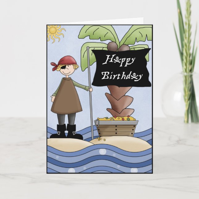 Aaargh Matey Birthday Greeting Card (Front)