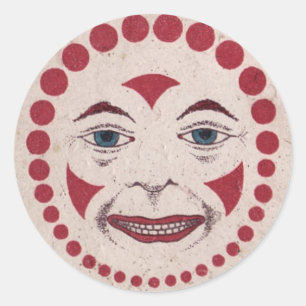Aaargh! Sinister Clown! Classic Round Sticker