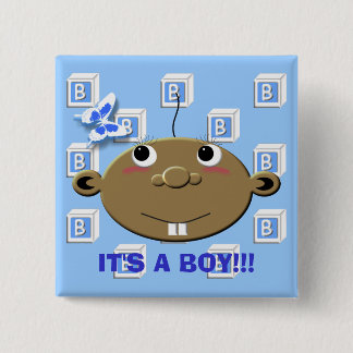 AABBlocks-Button 15 Cm Square Badge