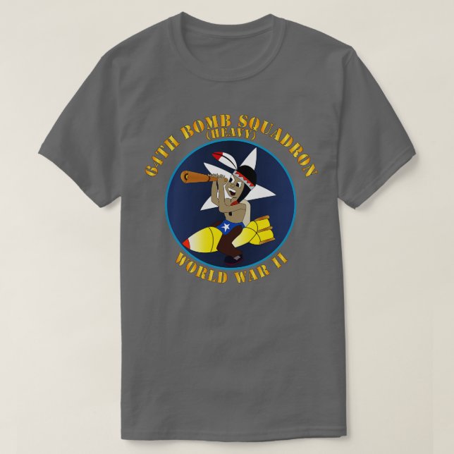 AAC 64th Bomb Squadron WWII X T-Shirt (Design Front)