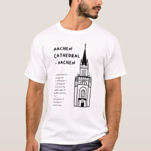 "Aachen Cathedral, Aachen"   Minimalist Art T-Shirt
