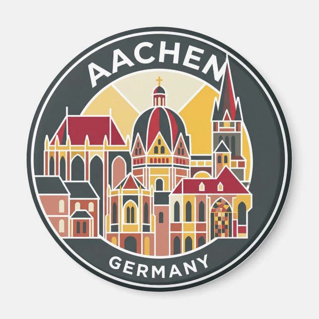 Aachen Cathedral Germany Magnet (Front)