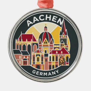 Aachen Cathedral Germany Metal Tree Decoration