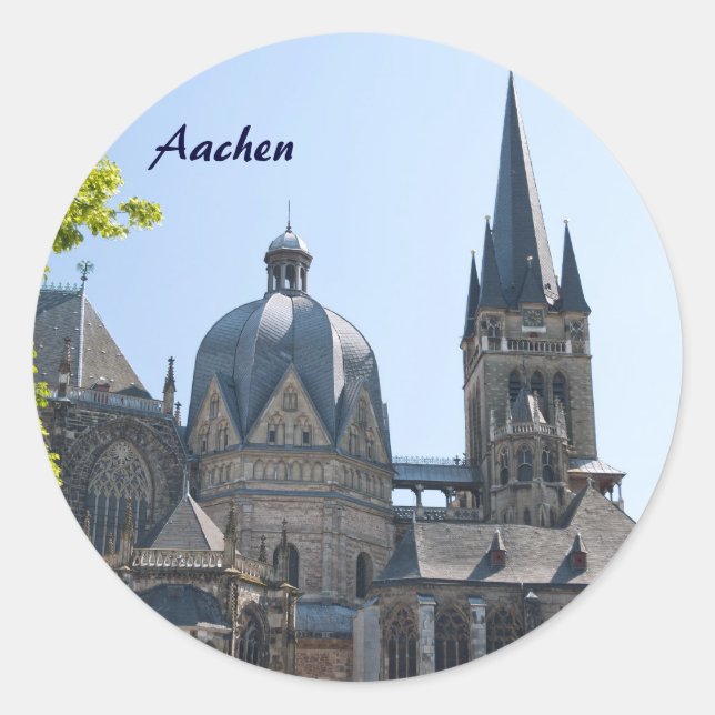Aachen Classic Round Sticker (Front)