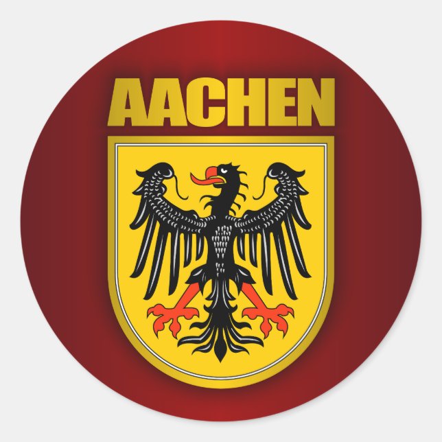 Aachen Classic Round Sticker (Front)