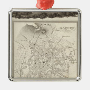 Aachen, Germany Metal Tree Decoration