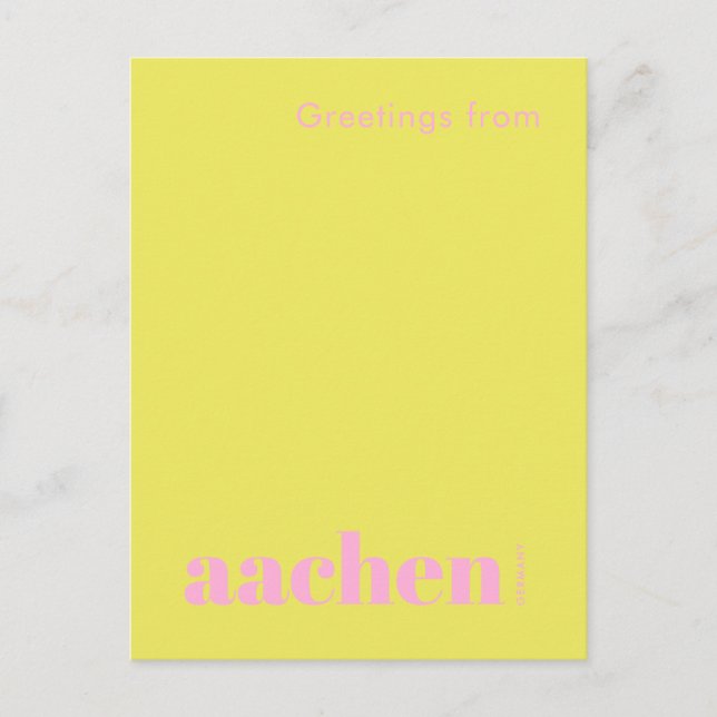 Aachen Germany modern vacation Postcard (Front)