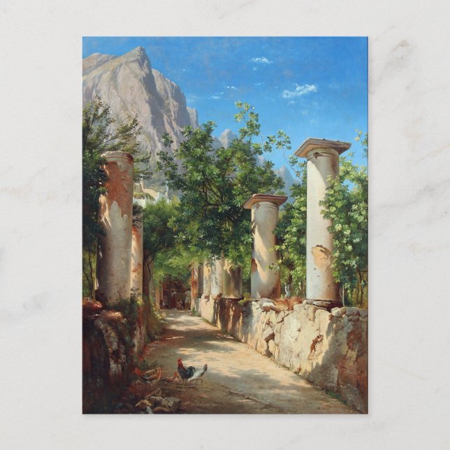 Aagaard Ancient Columns Italy Painting Postcard (Front)