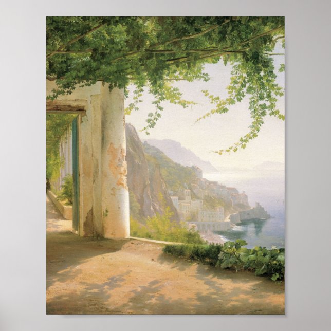 Aagaard Loggia Amalfi Italy Painting Poster (Front)
