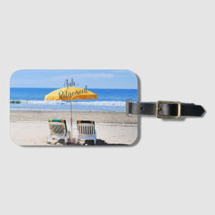 Aah...Retirement, a day at the beach  Luggage Tag
