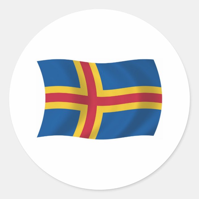 Aaland Flag Sticker (Front)