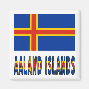 Aaland Islander Flag Aaland Islands Flag Colors Magnet