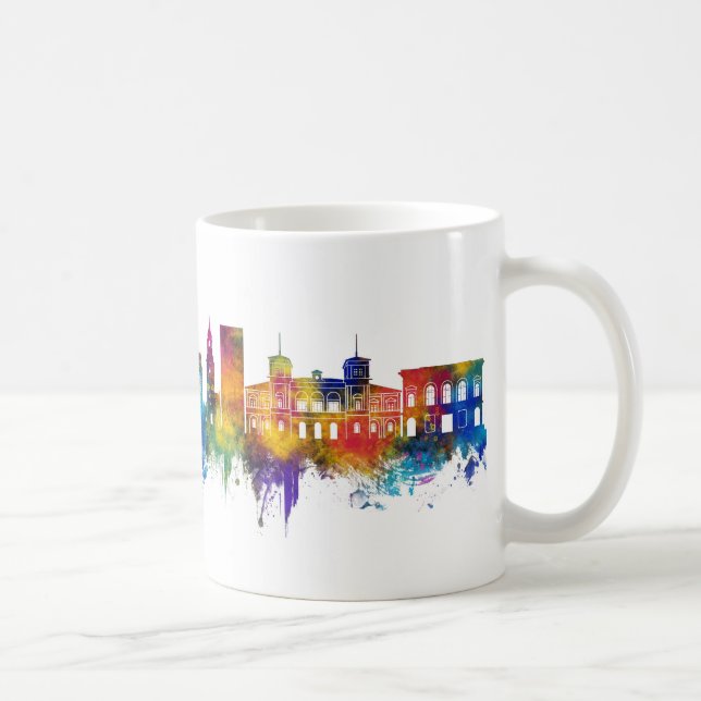 Aalborg Denmark Skyline Coffee Mug (Right)