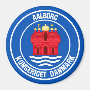 Aalborg Round Emblem Magnet