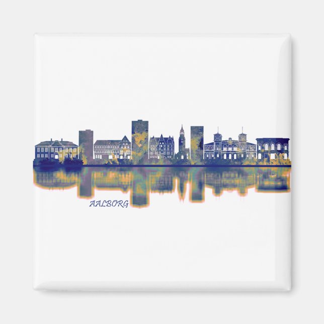 Aalborg Skyline Magnet (Front)
