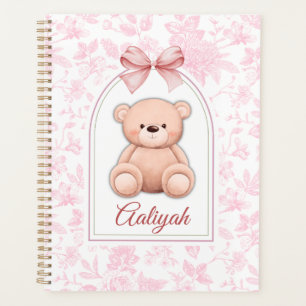 Aaliyah   Custom Pink Teddy Bear Nursery Design  Planner