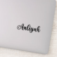 Aaliyah Name - Handwritten Calligraphy