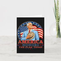 Aamerica Honours The Flag Today Patriotic Design