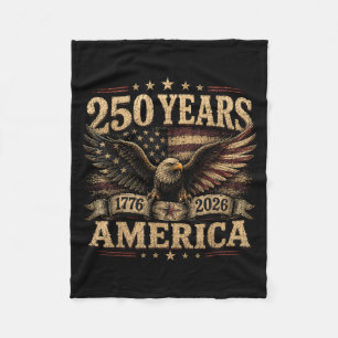Aamerica Retro 250 Years 250th Anniversary Usa Fleece Blanket