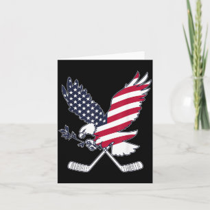 Aamerican Flag Hockey Card