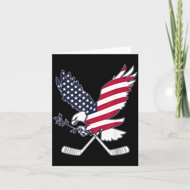 Aamerican Flag Hockey Card (Front)