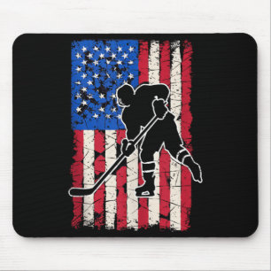 Aamerican Flag Hockey Mouse Mat