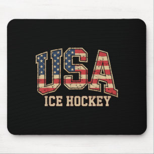 Aamerican Flag Hockey Mouse Mat