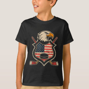 Aamerican Flag Hockey T-Shirt