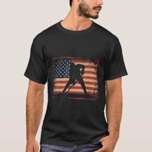 Aamerican Flag Hockey T-Shirt