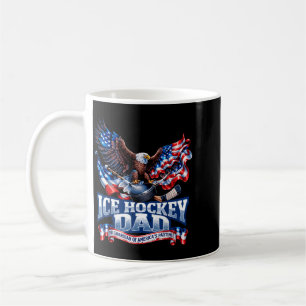 Aamerican Flag Patriotic Usa - Proud Ice Hockey Coffee Mug