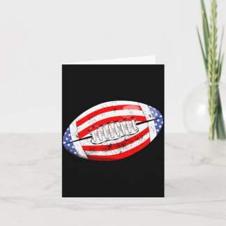Aamerican Football Aamerican Flag 4th Of July Kids Card