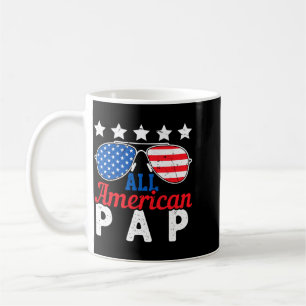 Aamerican Pap Retro 4th Of July Patriotic Grandpa Coffee Mug