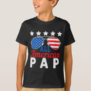 Aamerican Pap Retro 4th Of July Patriotic Grandpa T-Shirt