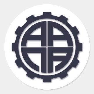 AANA GEAR CLASSIC ROUND STICKER